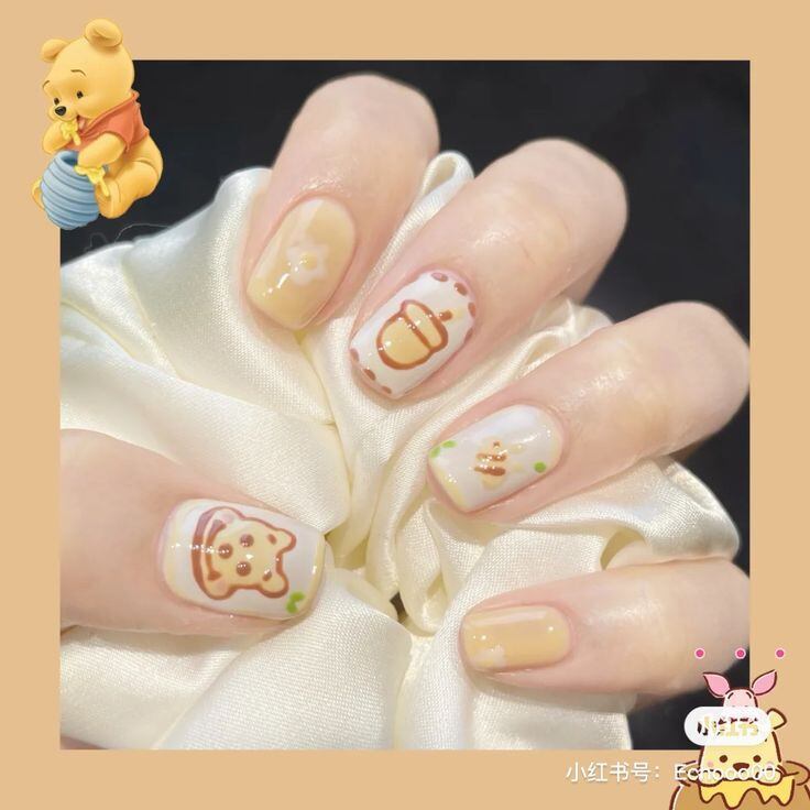 Móng úp thiết kế hoạ tiết đáng yêu .tặng kèm💝💝