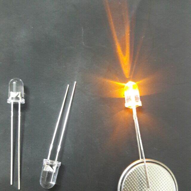100 bóng đèn led siêu sáng 5mm vàng