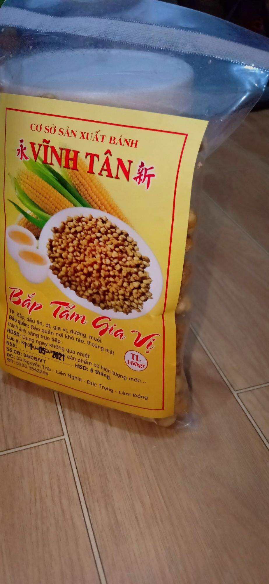 bắp tẩm gia vị, bắp vĩnh tân (1000g)