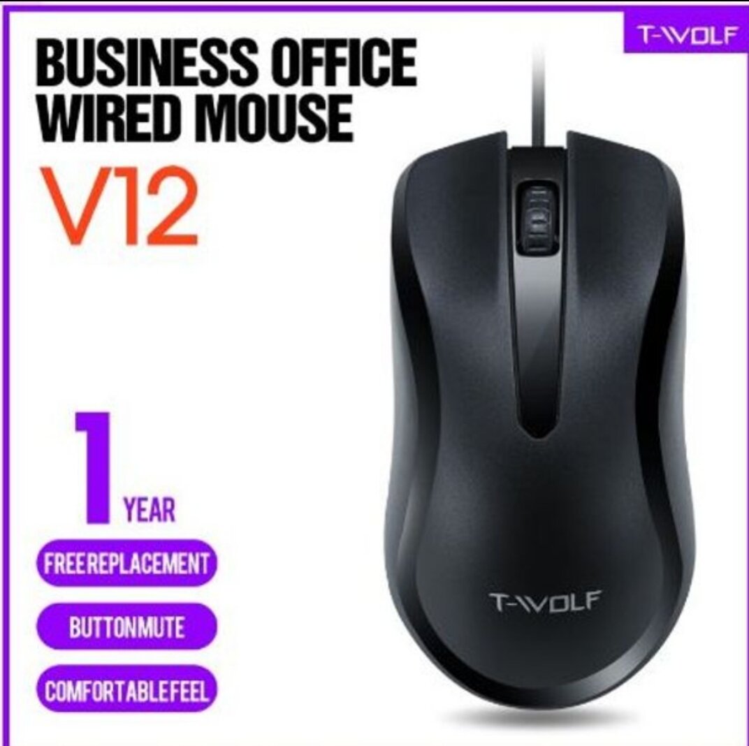 Chuột có dây t-wolf v12 mouse,hàng chính hãng ,bh 12 tháng