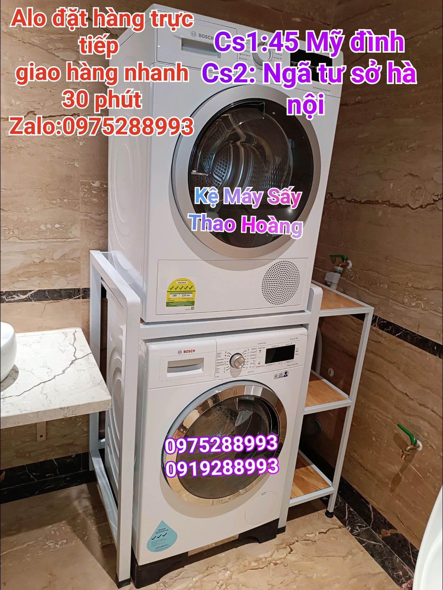 chân kệ máy giặt, máy sấy quần áo Gọi điện 0975288993 hoặc nhắn zalo đặt