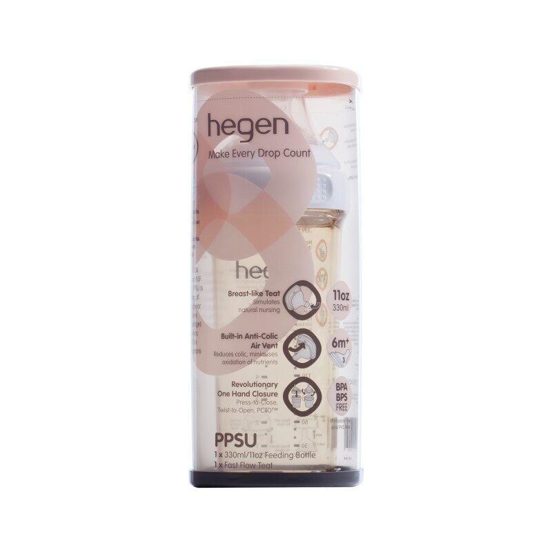 [ĐỔI NÚM TÙY CHỌN]- Bình sữa hegen cao cấp 150ml/240ml núm ti siêu mềm cho bé