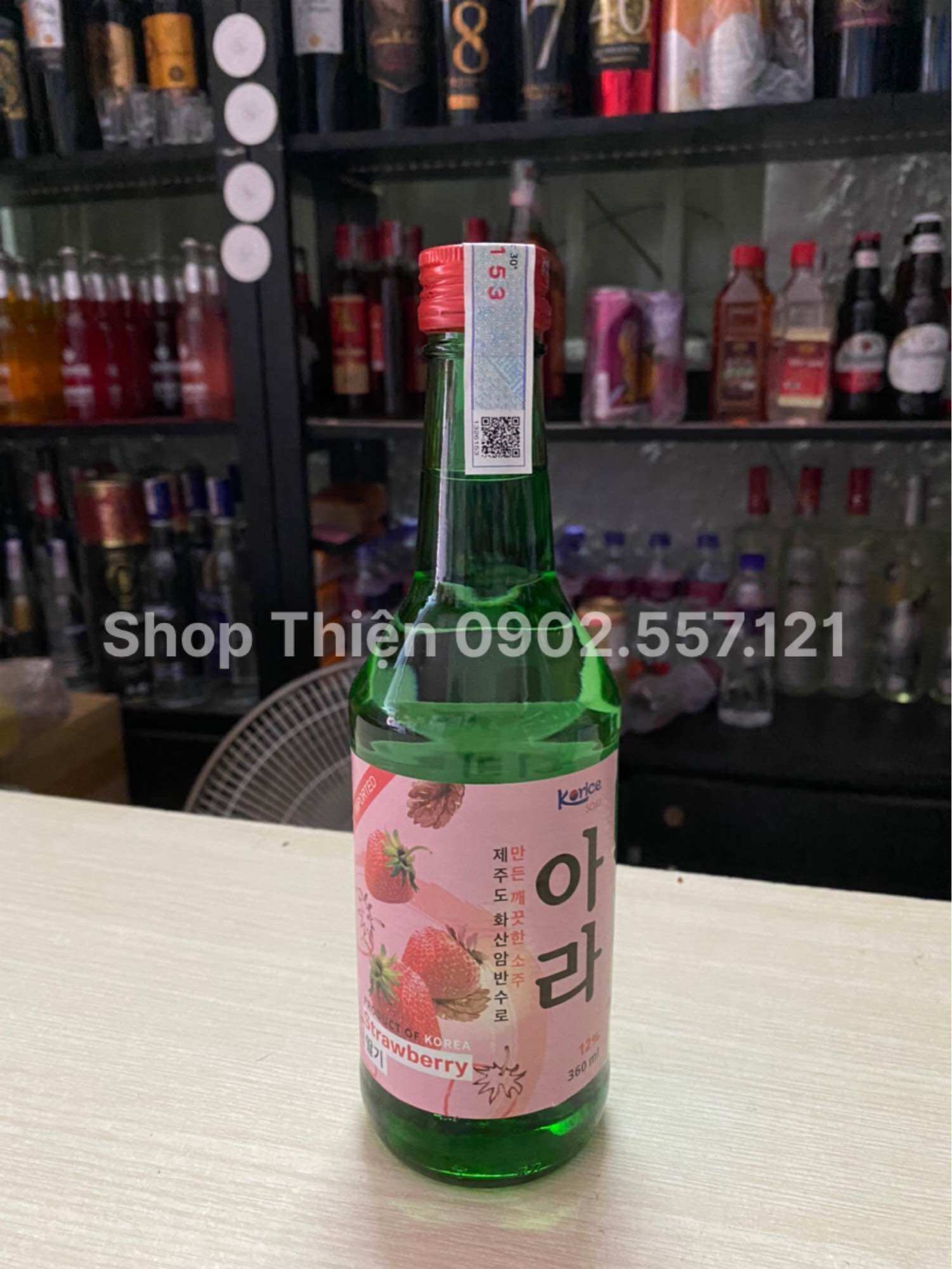 Soju Hàn Quốc KORICE 360ml-Vị Dâu