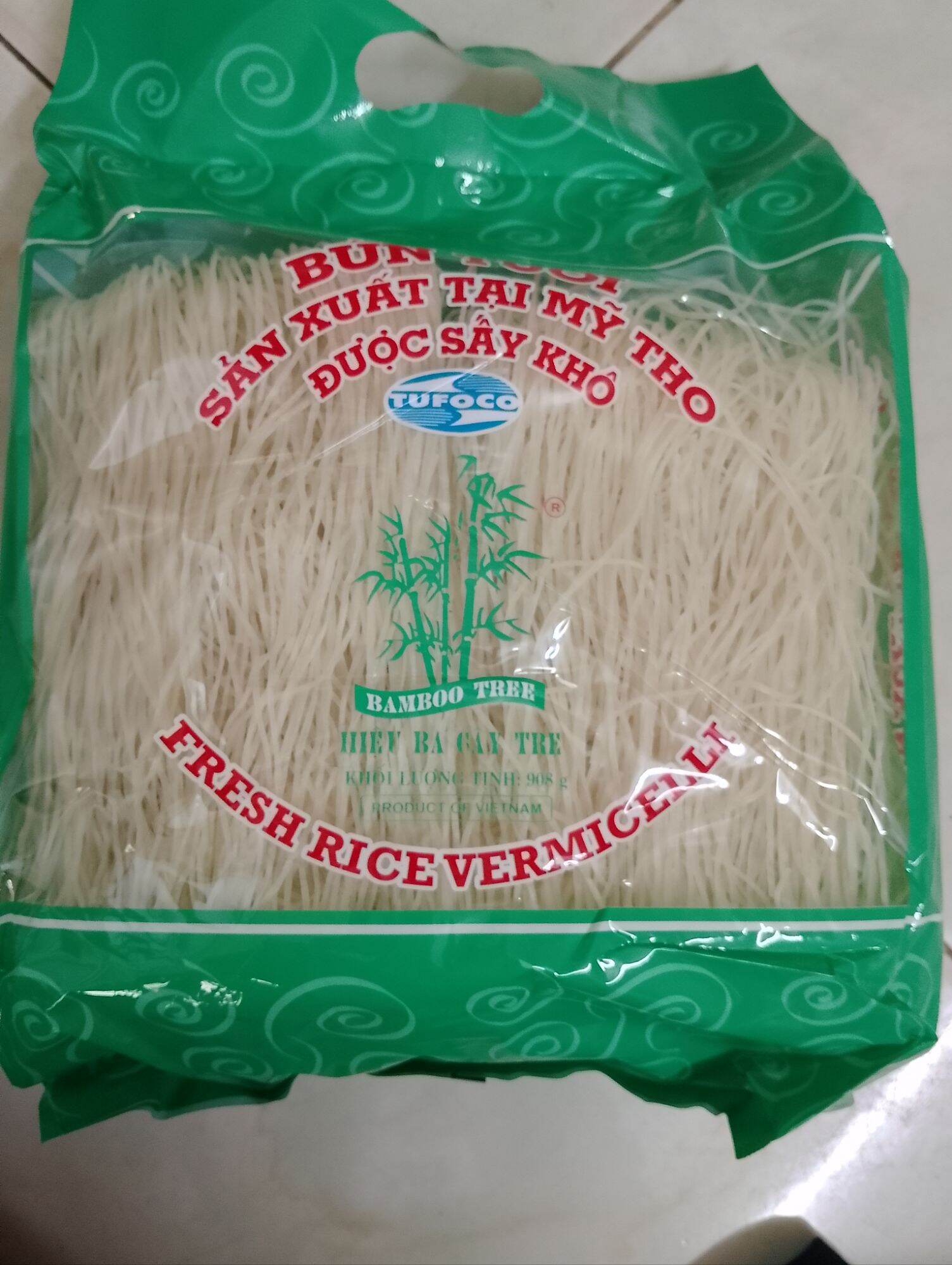 Bún Tươi Ba Cây Tre loại A gói lớn 908 gr
