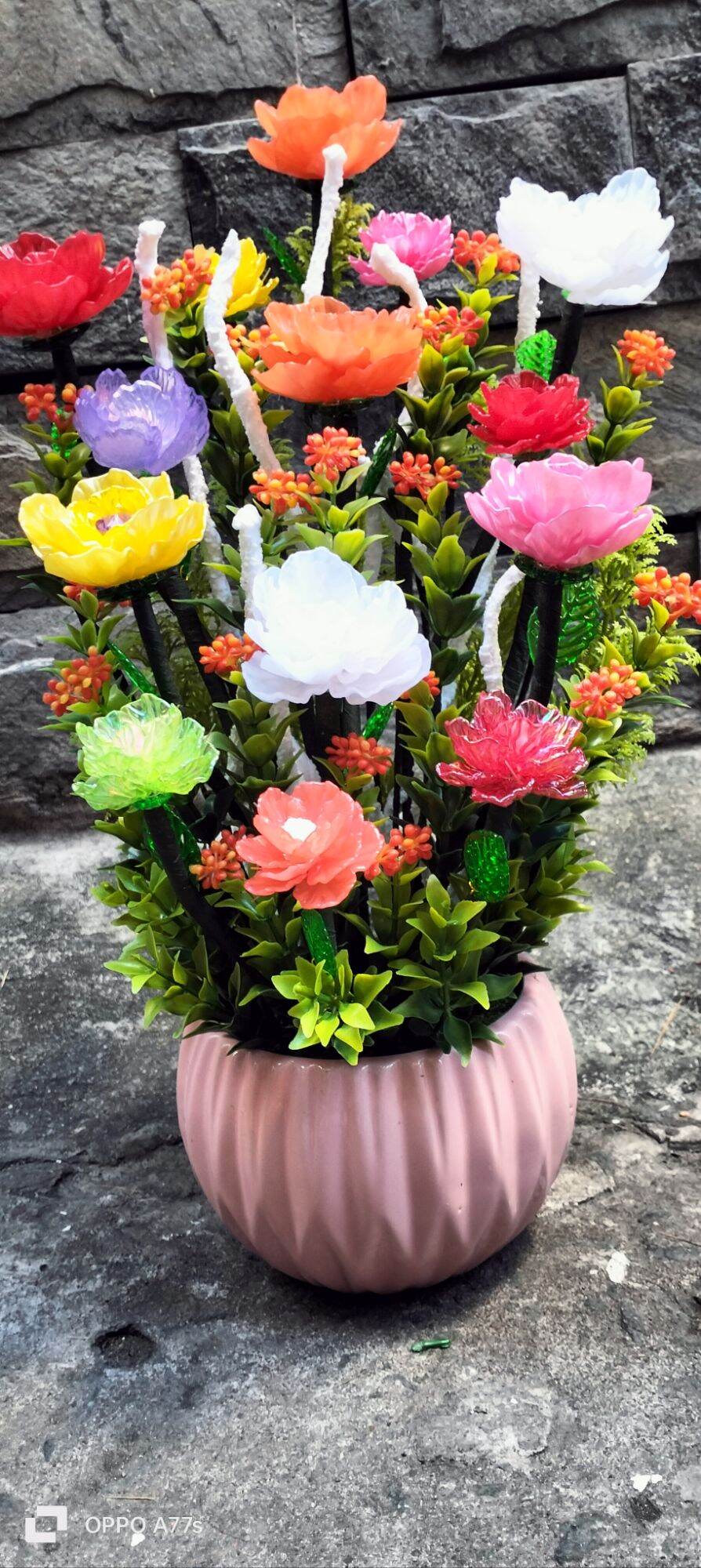 Chậu hoa hồng pha lê (38cm)