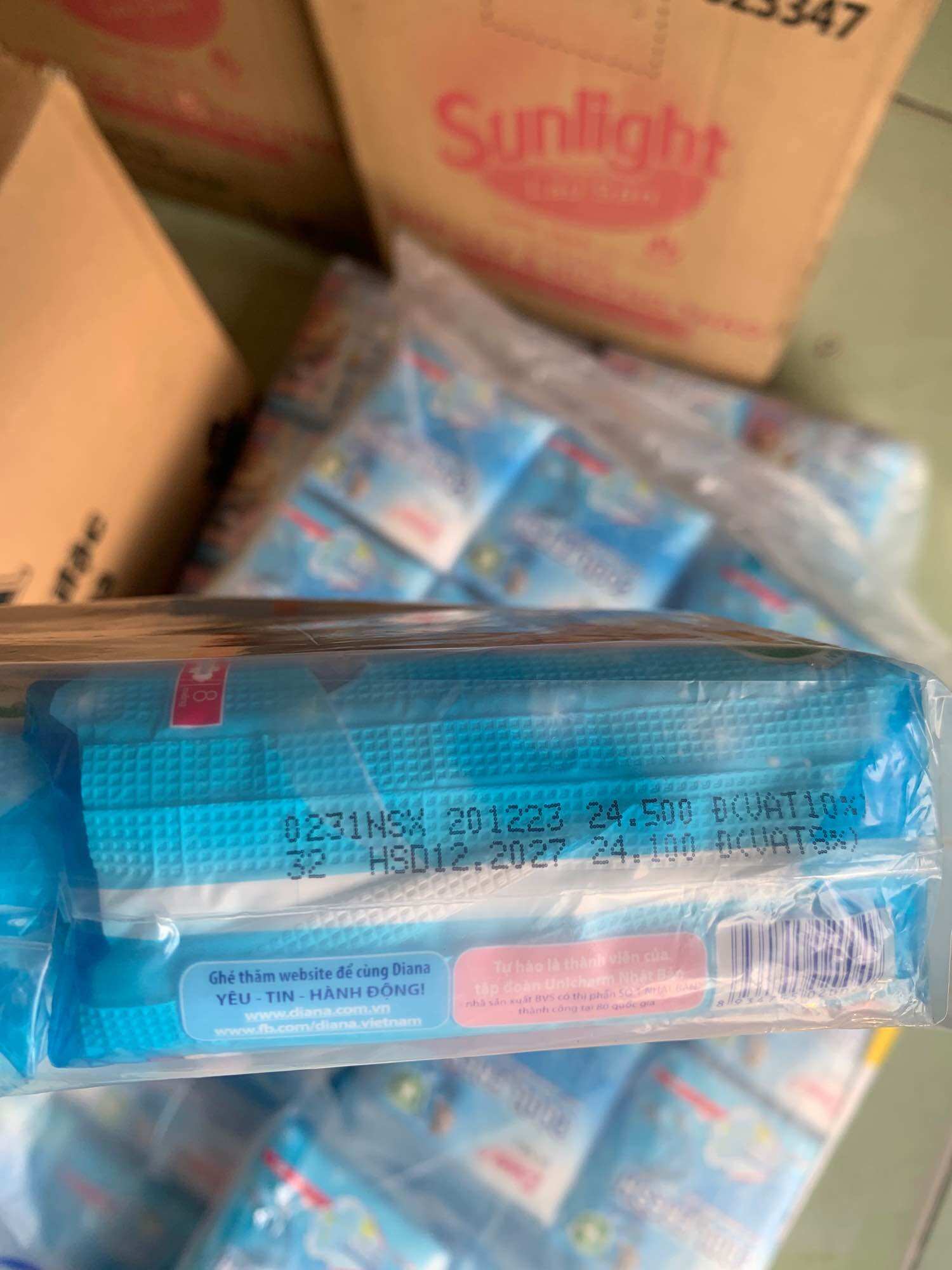 Combo 6 gói Diana sensicool 8 miếng/gói
