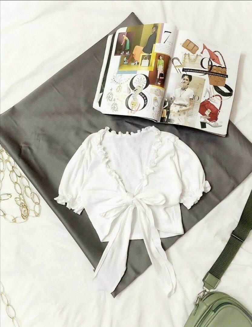 Áo croptop cột sexy ảnh thật