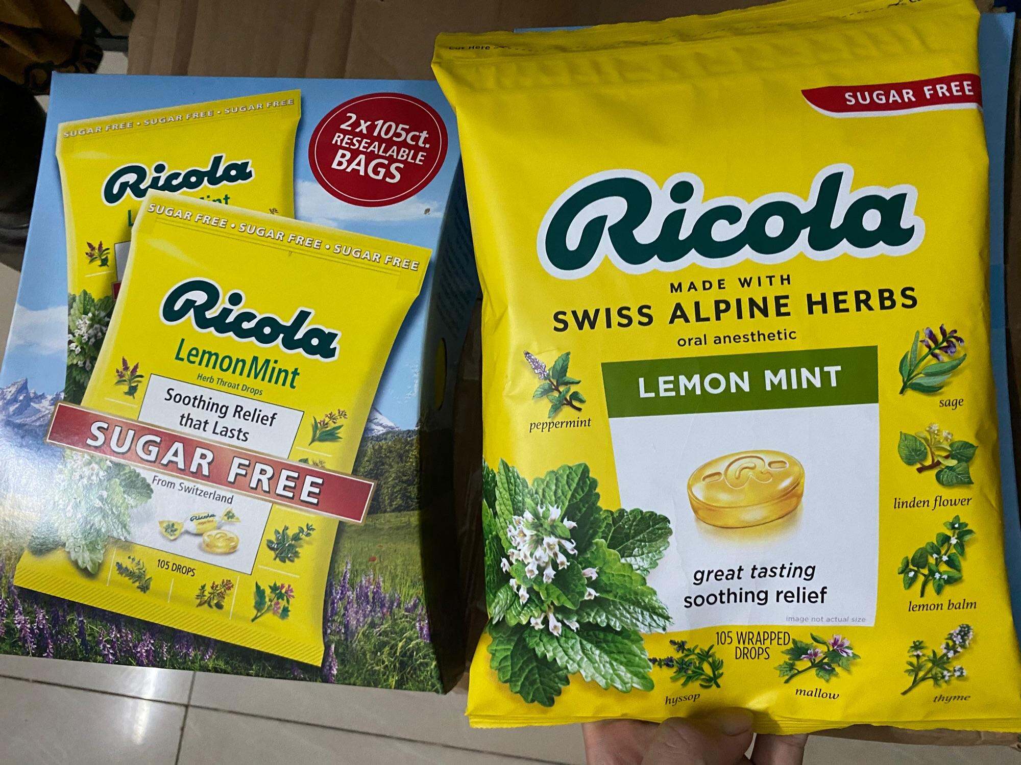 Kẹo ngậm ho  Ricola của Mỹ