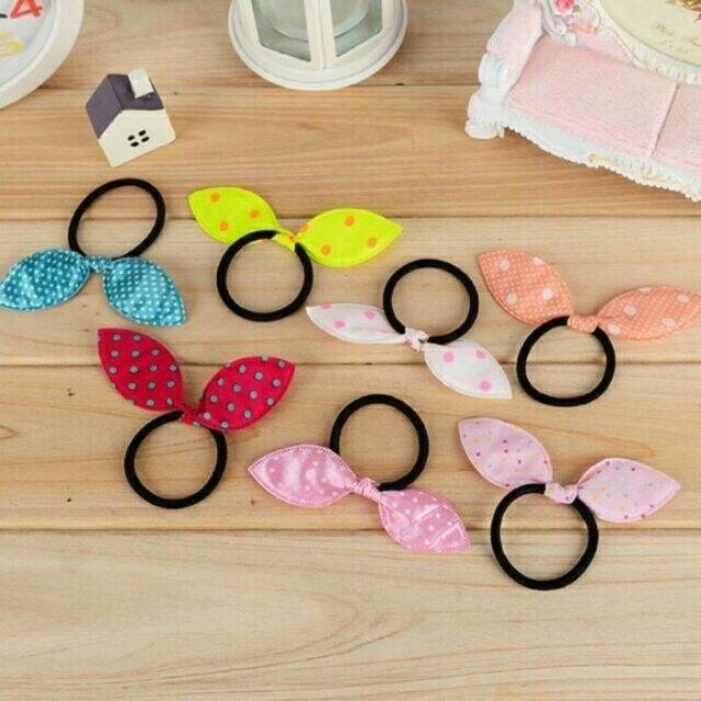 Combo 10 dây cột tóc nơ dễ thương cho bé