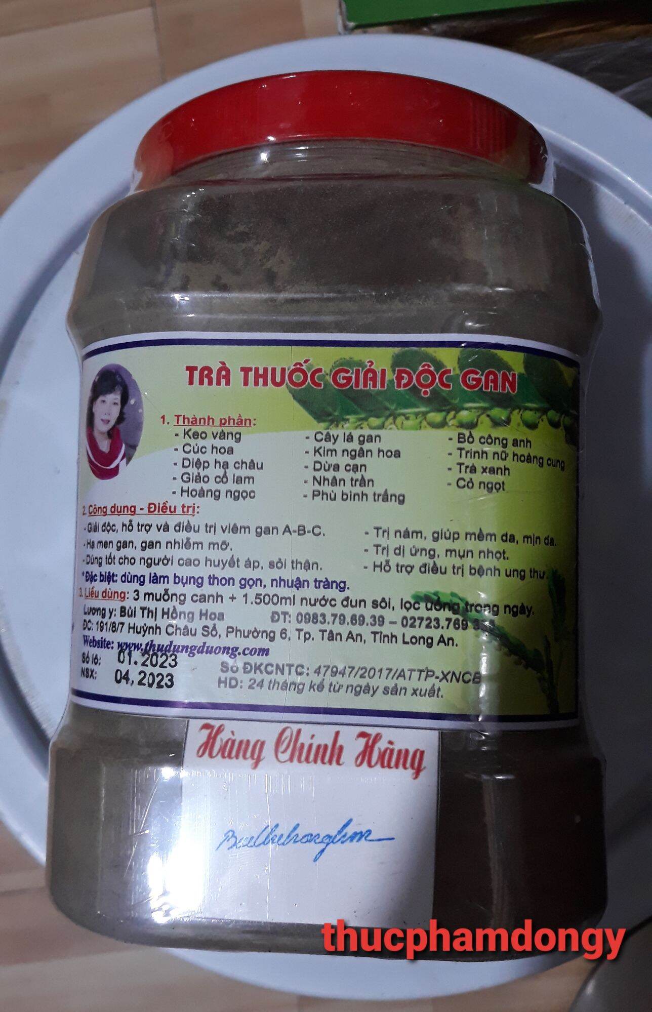 Trà giải độc gan - thu dung đường- trà cây vợt hủ 700gr