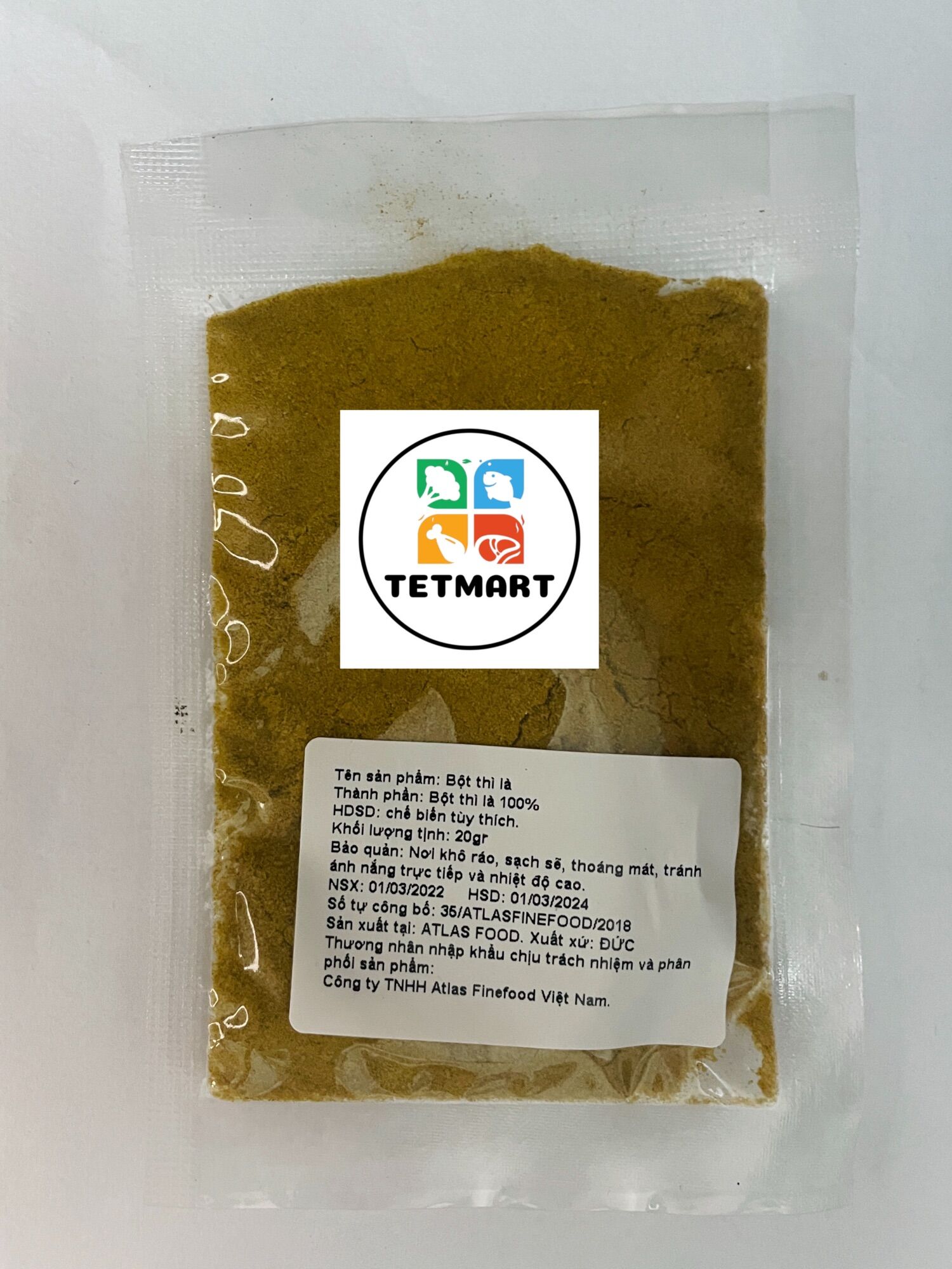 Bột thì là nguyên chất 100% 20gr nhập khẩu Đức