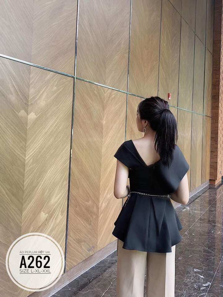 Bigsize Áo Peplum Rớt vai
