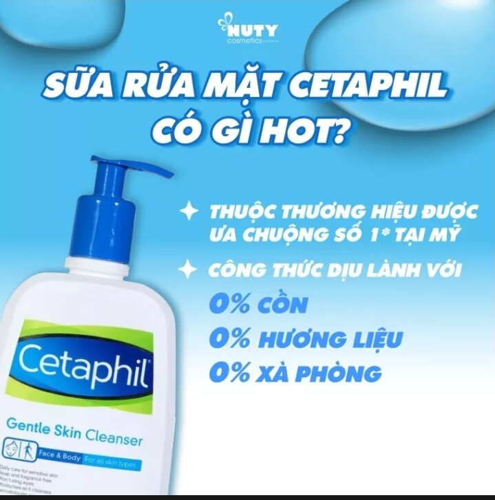 SỮA RỬA MẶT CETAPHIL GENTLE SKIN CLEANSER