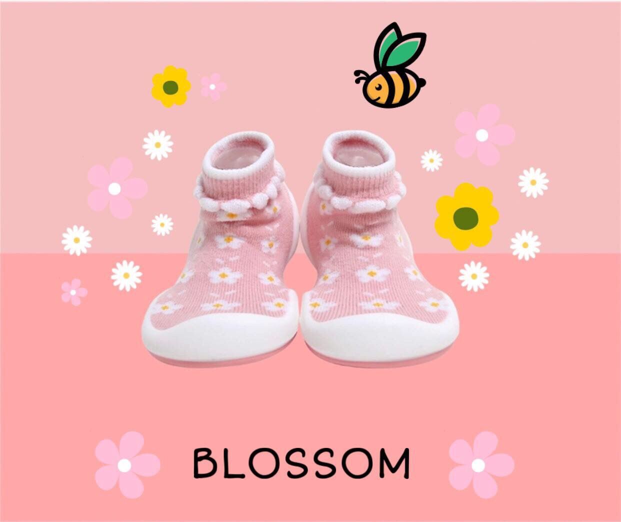 Giày tập đi cho bé cưng Ggomoosin - Blossom