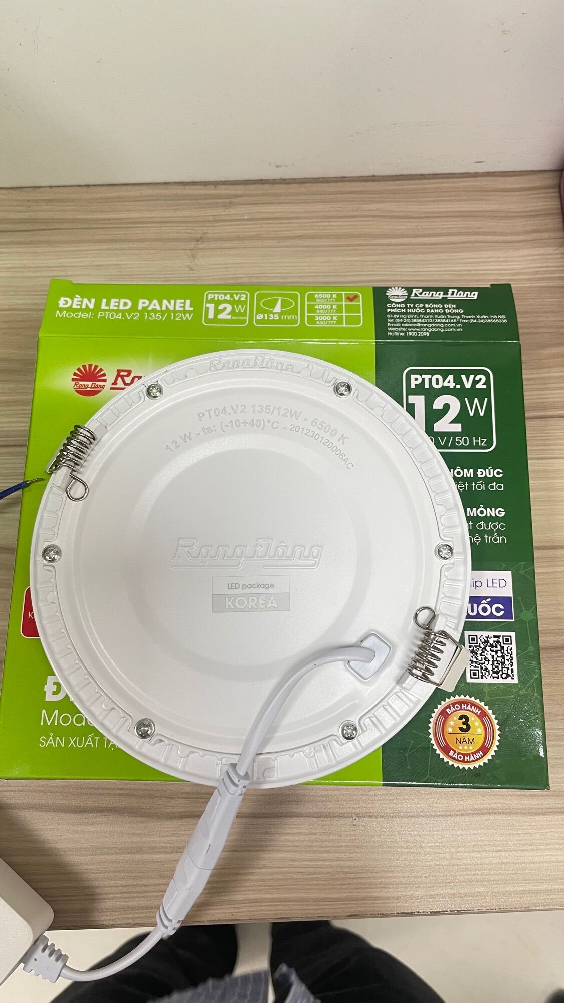 Đèn âm Trần Rạng Đông PT 04 12w/135