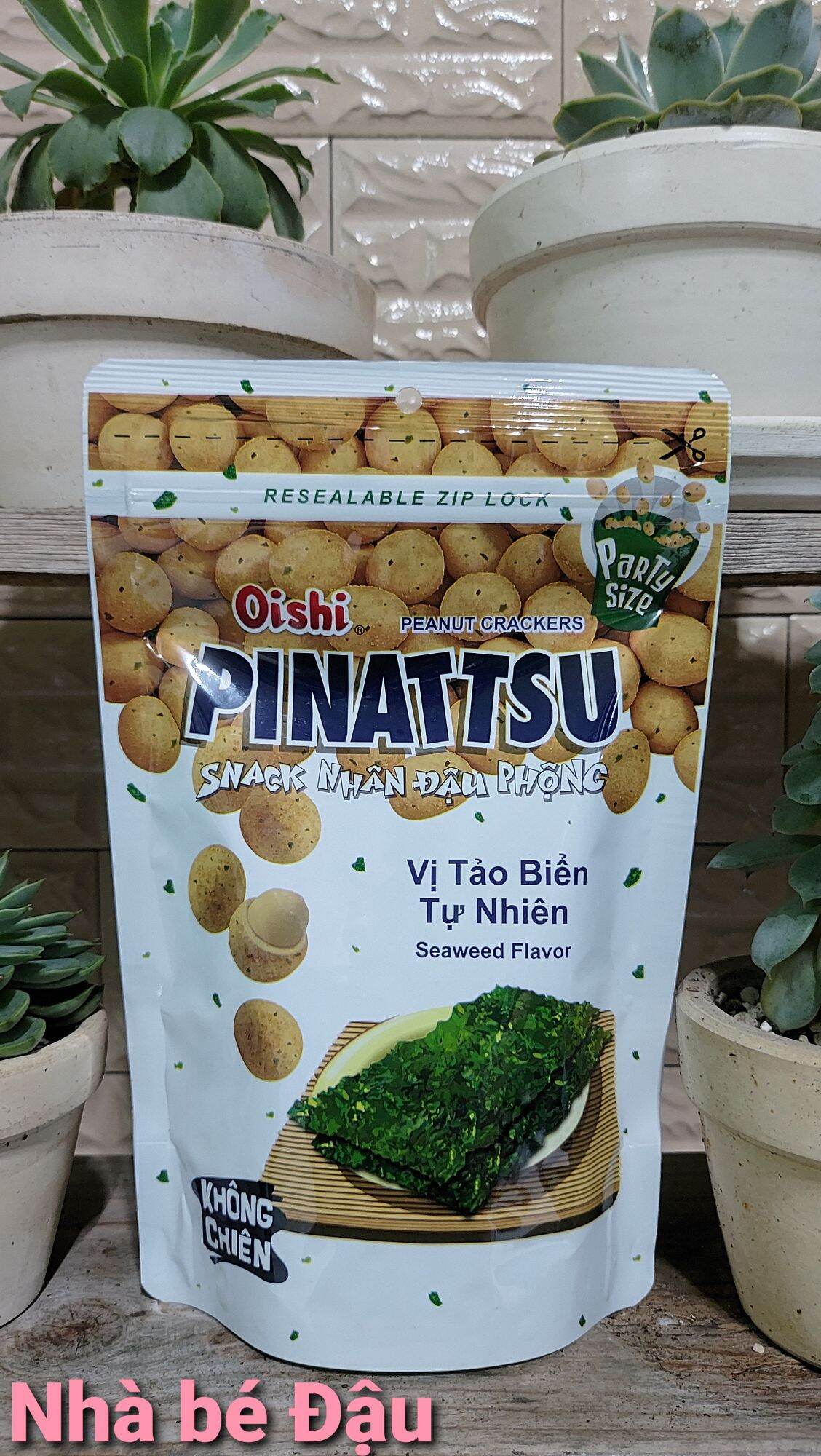 Combo 20 gói Snack Đậu phộng OISHI PINATTSU Vị Tảo Biển Tự Nhiên 85gr 20