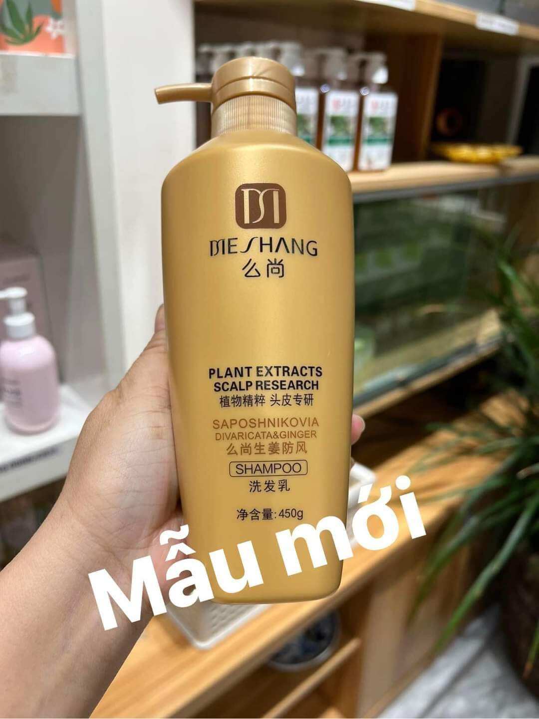 Dầu gội gừng hữu cơ Meshang