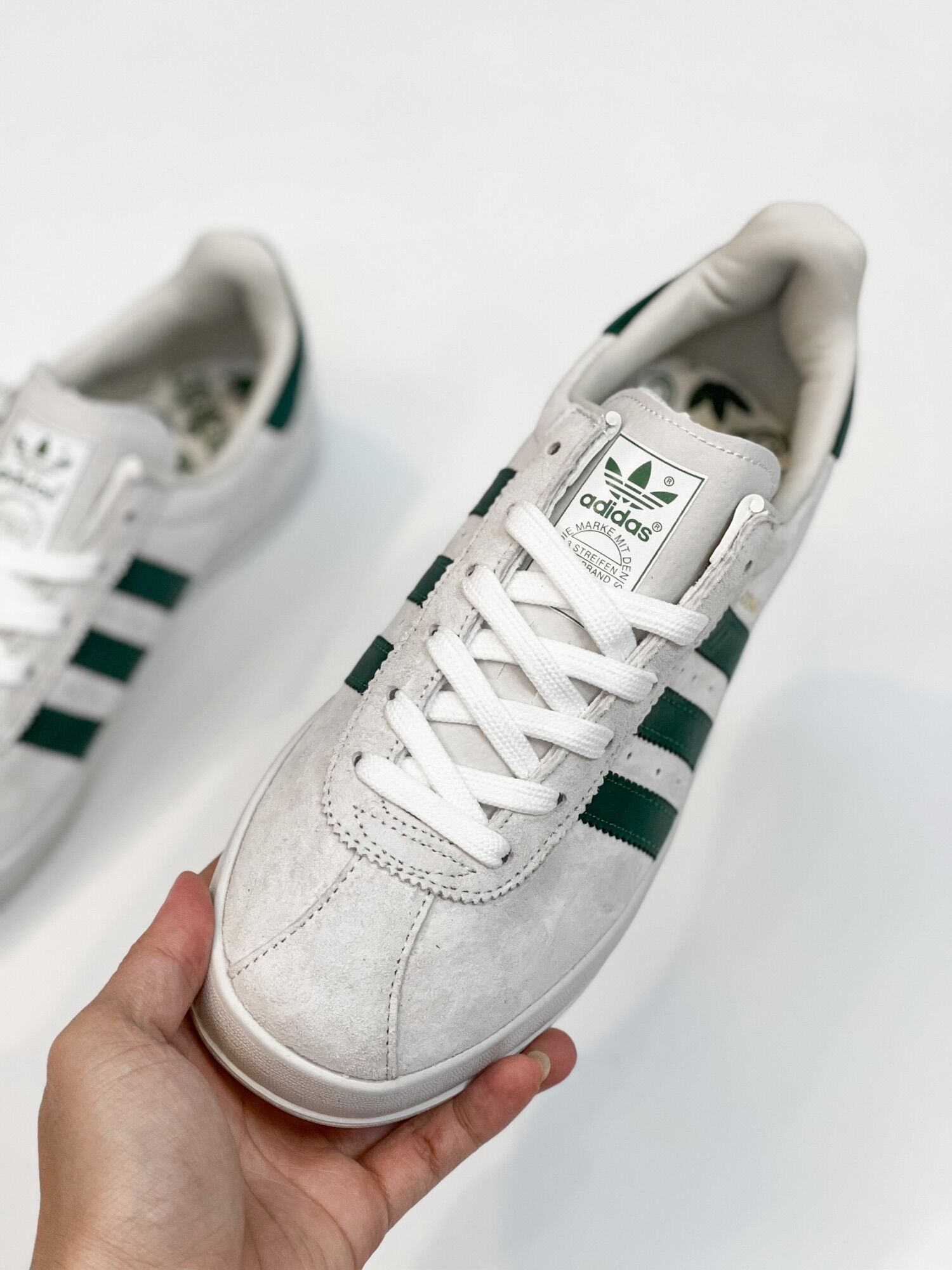 [HCM]Giày Sneakers nam da lộn mới êm bền nhẹ thời trang (Xám xanh)