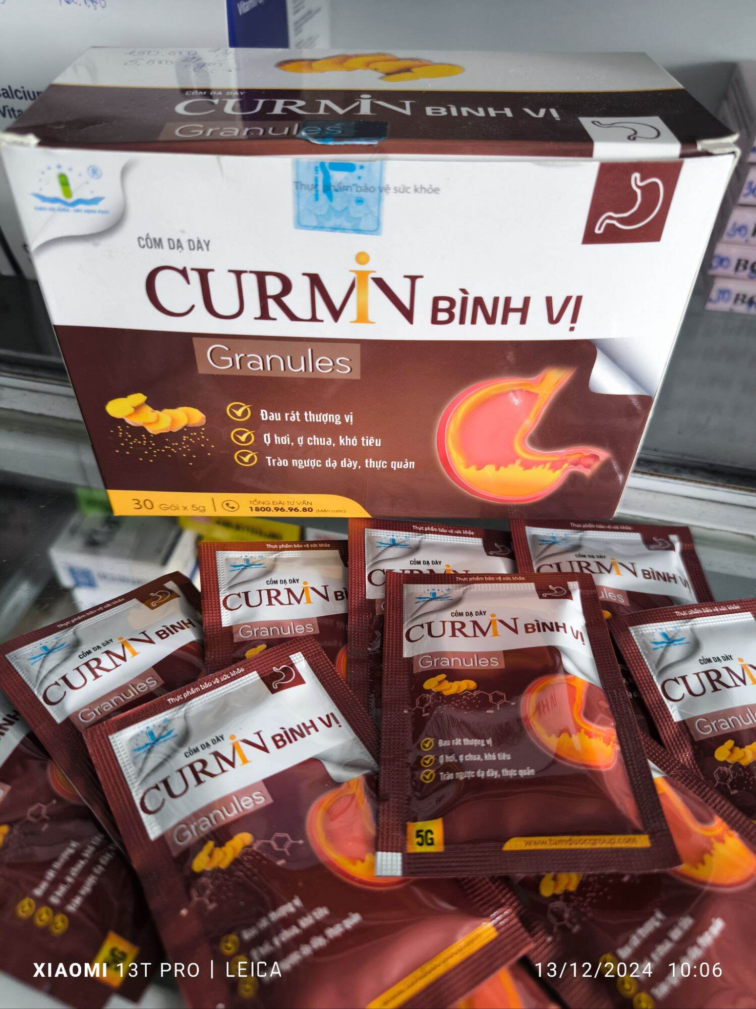 Cốm NANO CURMIN BÌNH VỊ H/30 gói