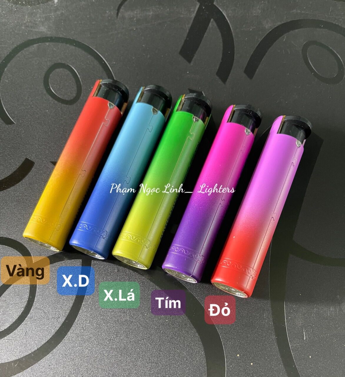 Bật lửa khò chống gió hình tròn vỏ kim loại, bơm được ga khi hết