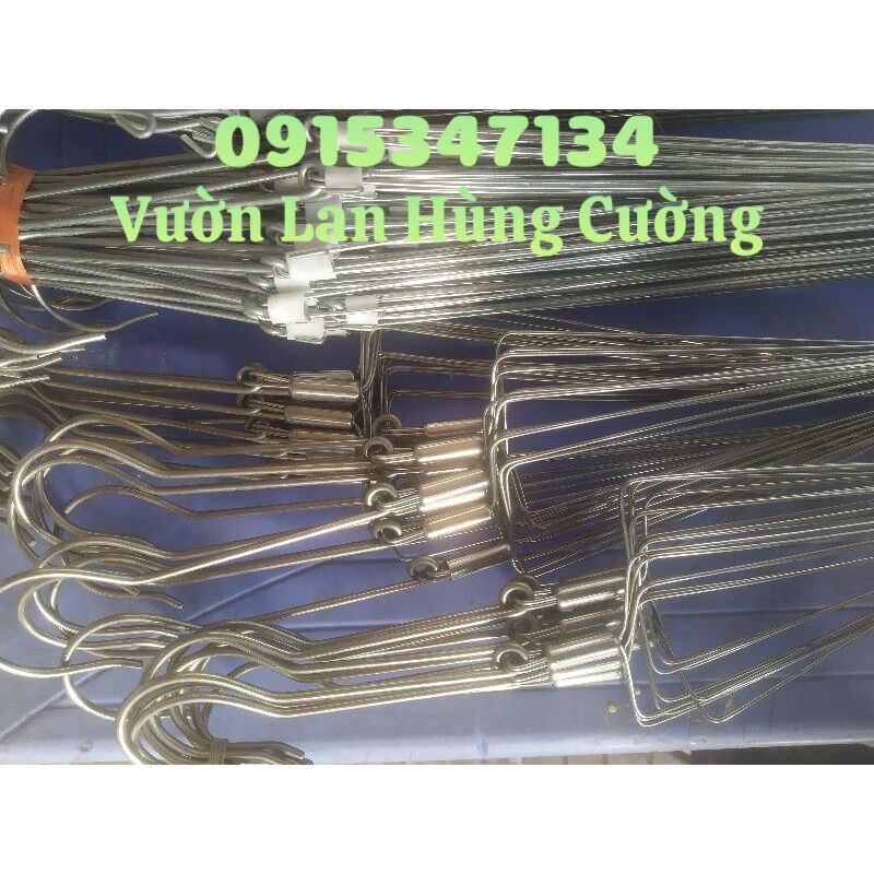 10 Móc inox treo chậu lan 100cm