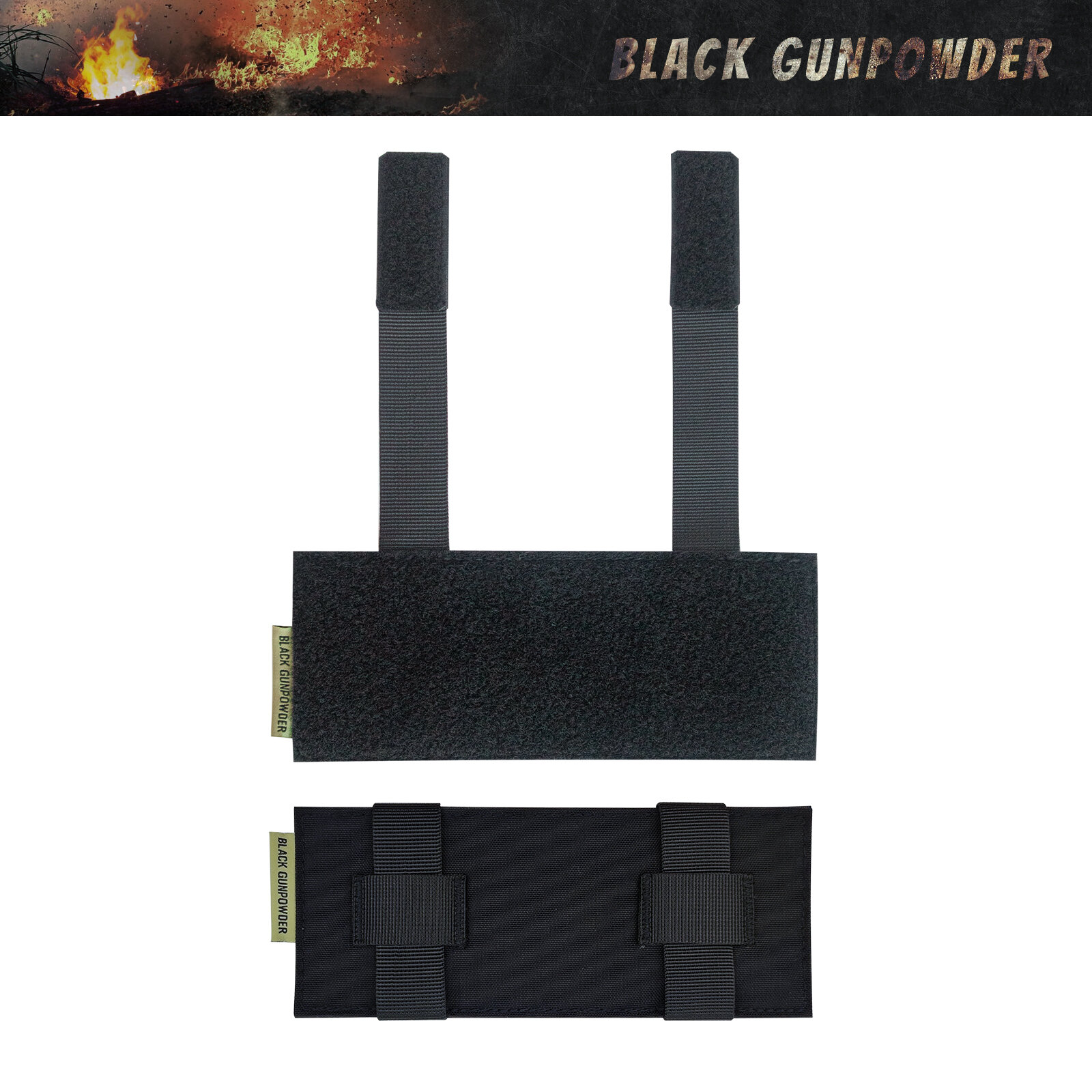 BlackGunpowder Magic Sticker Woven Tape Conversion Parts Molle Switch Parts Velcro Tactical Panel Patch