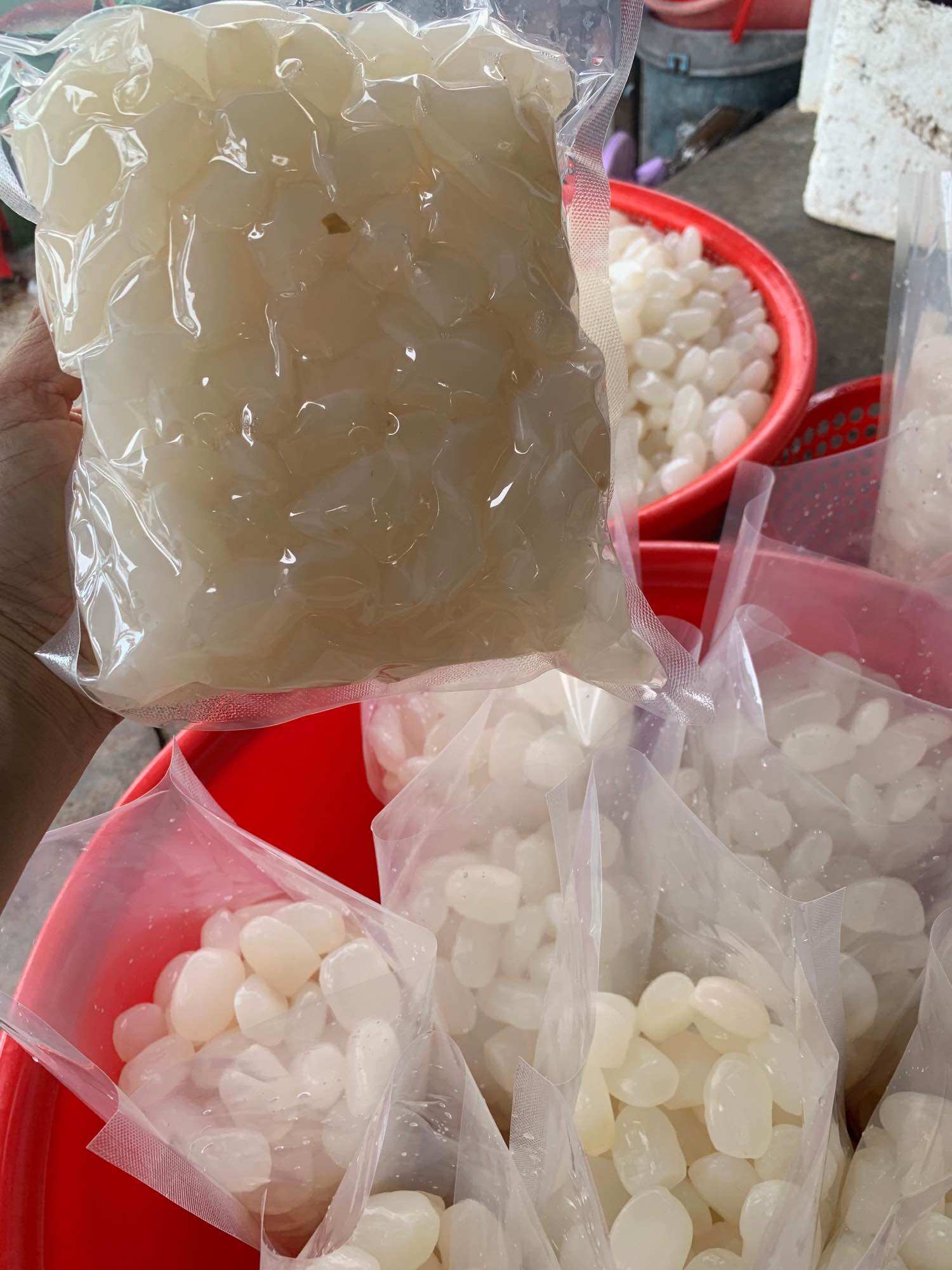 1kg Hạt Đác Tươi Nha Trang Size Trung Mềm Dẻo Không Cứng( Có Hút Chân không)