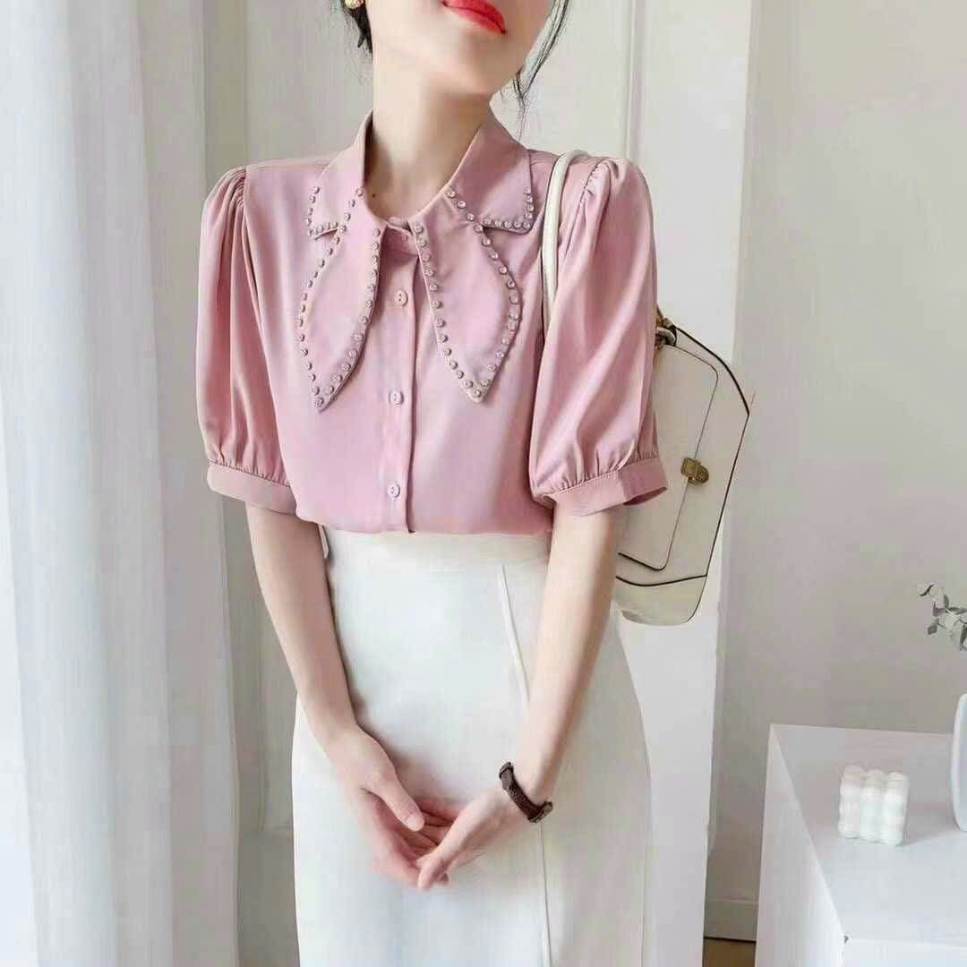 Áo Nữ Xinh Xắn Sơ Mi Tay Phồng