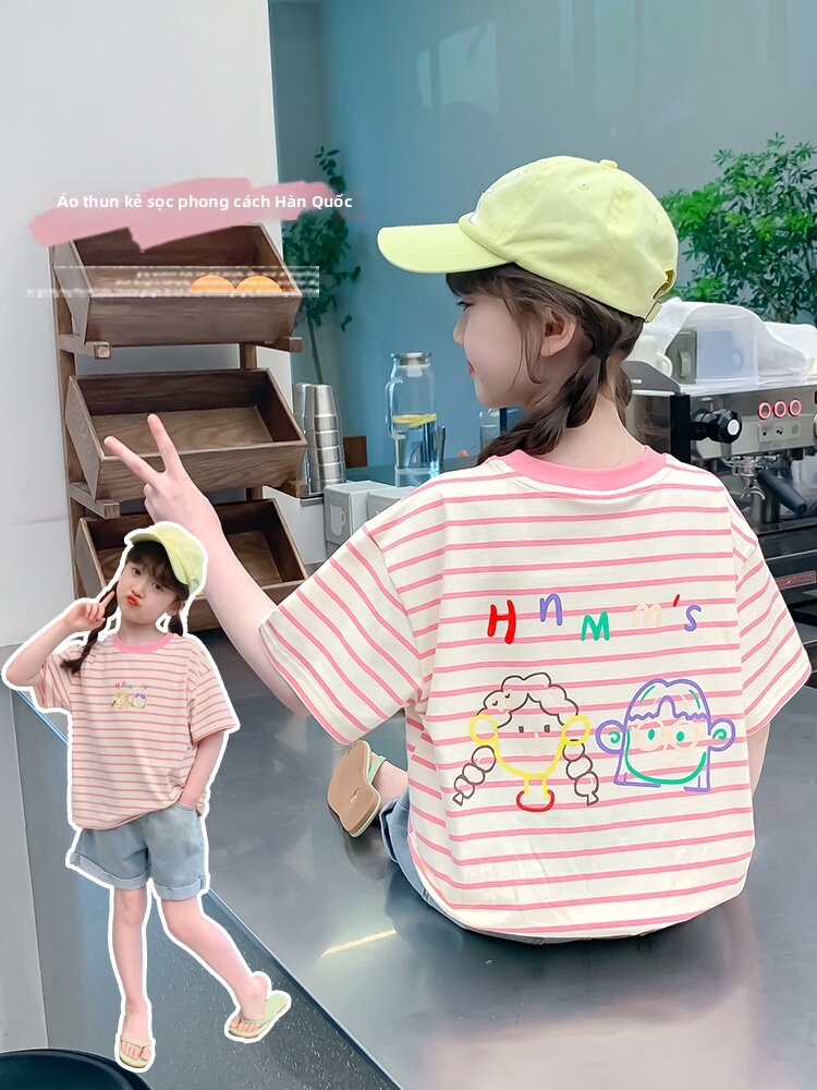 Cotton Girls T-shirt Short Sleeve