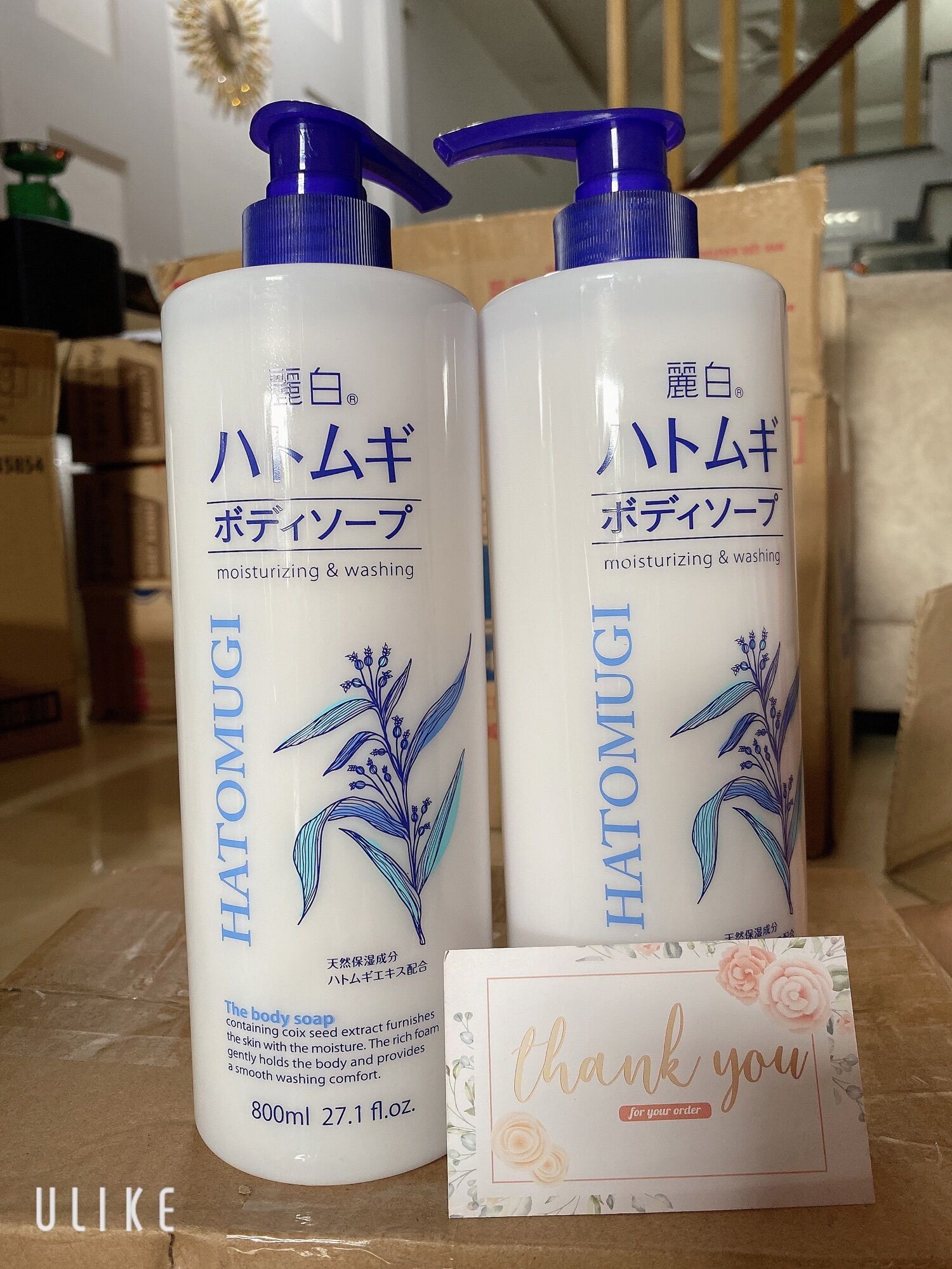 Sữa tắm gạo ý dĩ HATOMOGi 800ml chuẩn Nhật( hàng chính hảng)