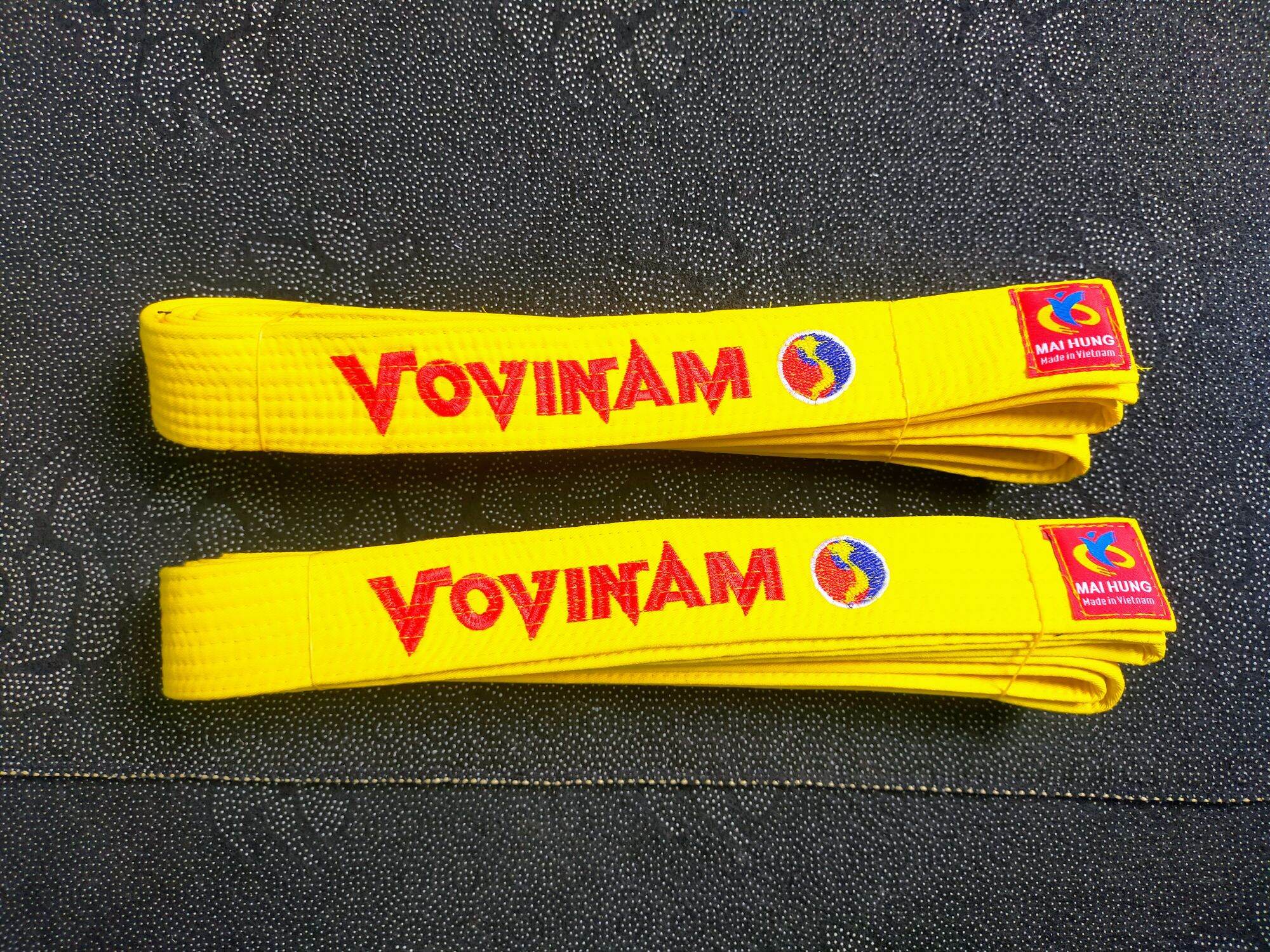 Đai vàng vovinam 2 vòng loại tốt - miễn phí vận chuyển
