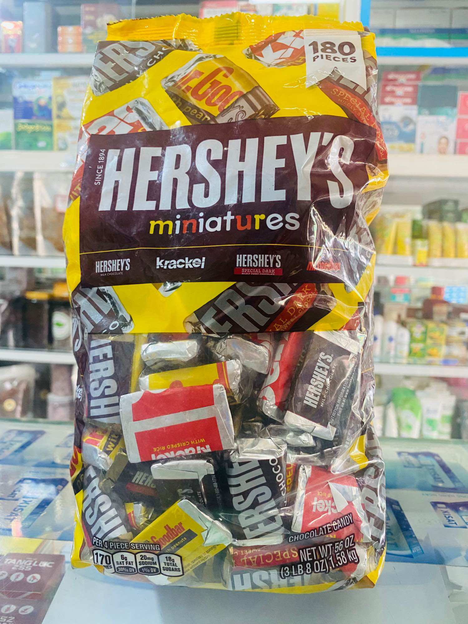[date 07/2026] tách lẻ kẹo socola Mỹ Hershey’s milk 100g