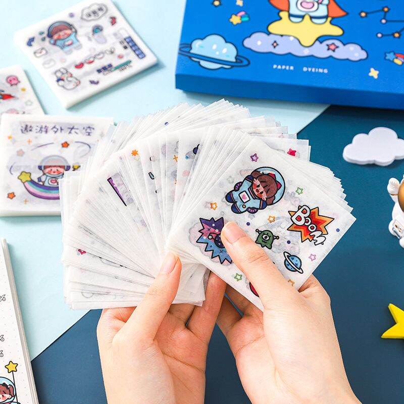 Bộ 100 tờ ticker phi hành gia