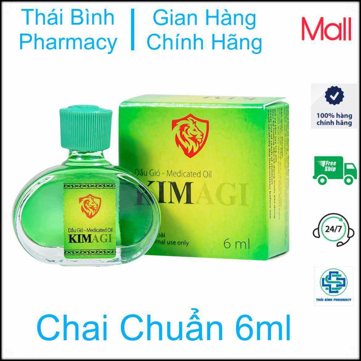 Dầu Gió Kim - Chai Chuẩn 6ml