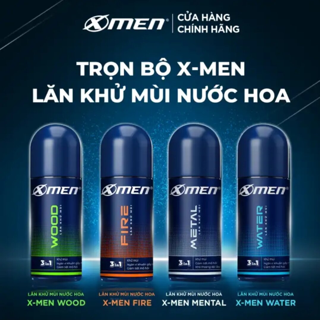 Lăn Khử Mùi X-men Wood 50ml