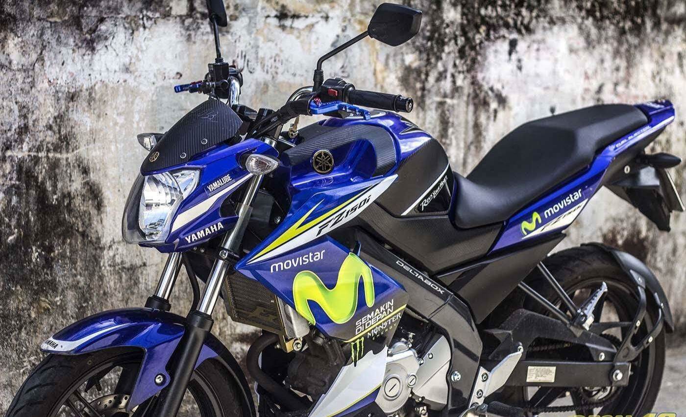 Tem dán xe Fz150 , tem rời cao cấp dán xe xanh , xe đen