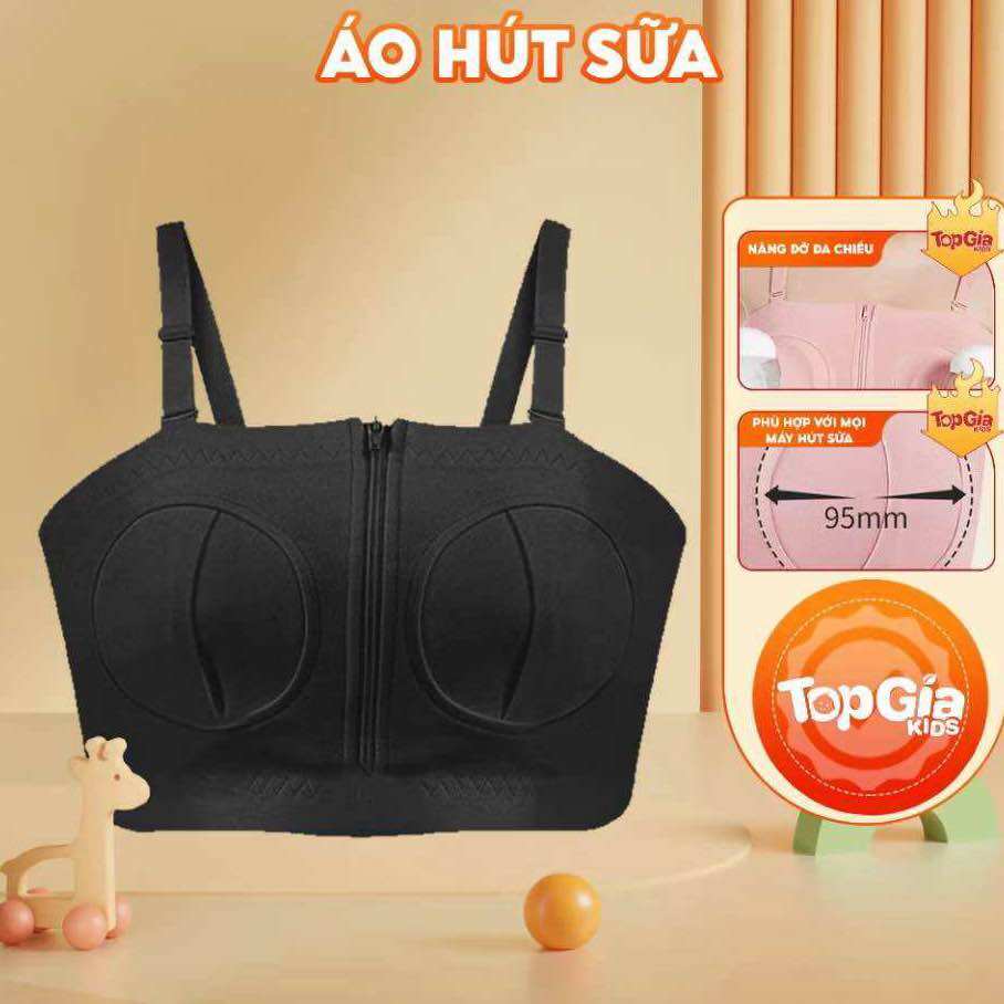 Áo hút sữa rãnh tay cotton mềm mại, thiết kế chắc chắn