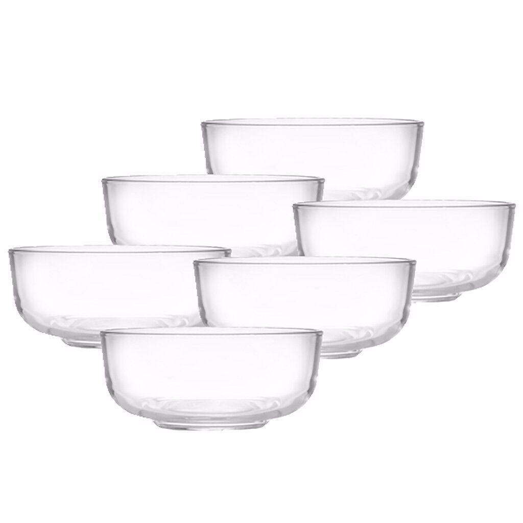Bộ 6 tô thủy tinh trơn union glass ug349