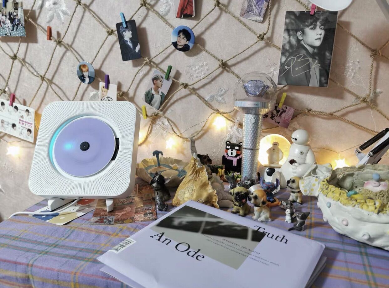 Máy nghe nhạc đĩa CD kết nối bluetooth (kèm 6 đĩa nhạc hot nhất tiktok)