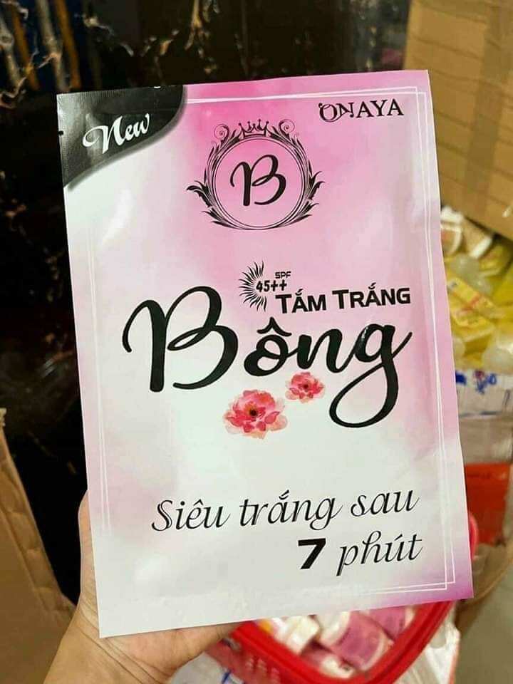 Tắm trắng bông siêu trắng sao 7 phút