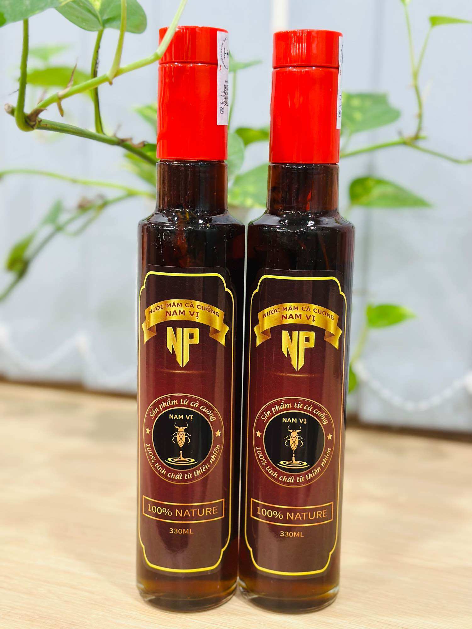 Nước mắm cà cuống 330ml và 2 con cà cuống đực