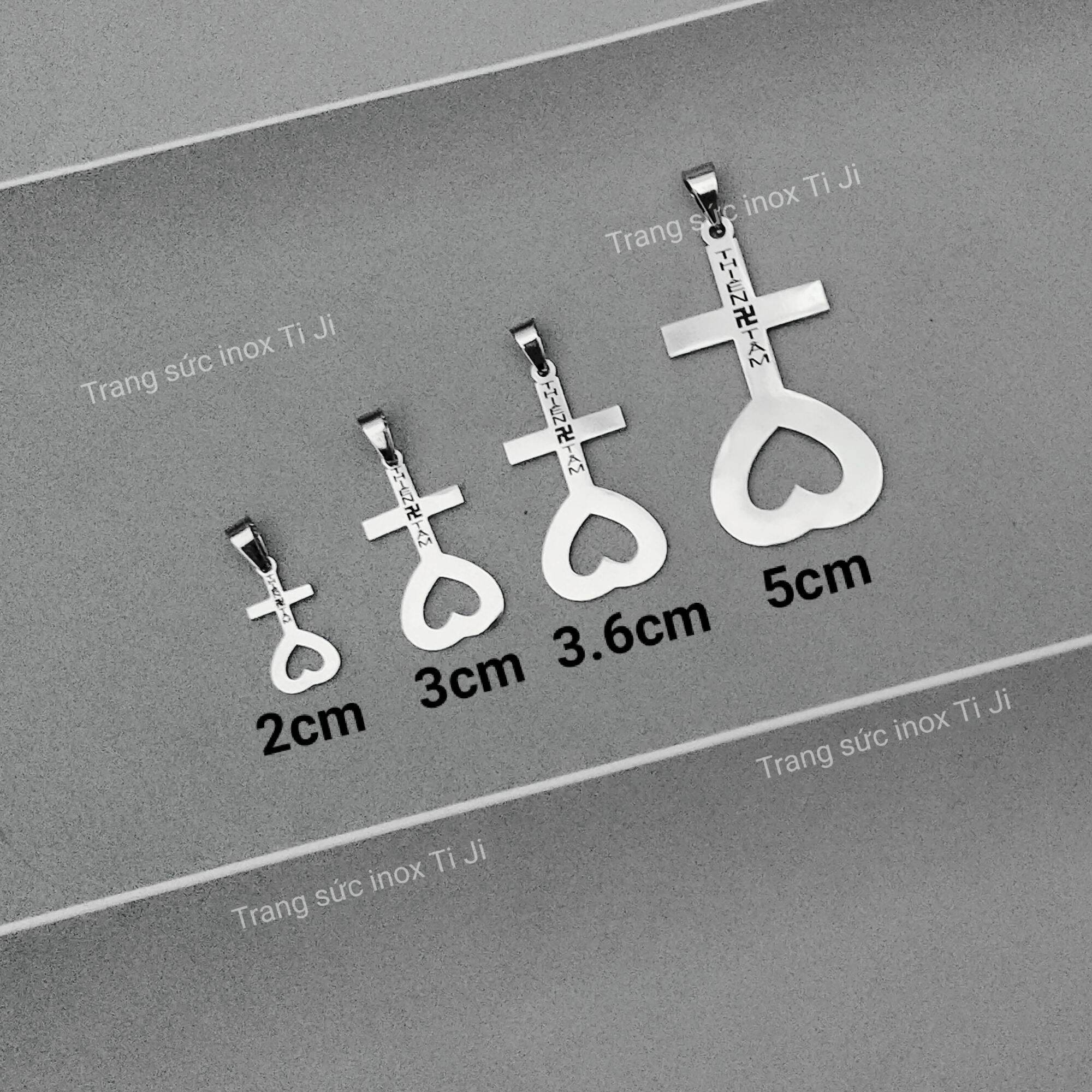 Mặt dây chuyền inox Thiên Tâm Đạo