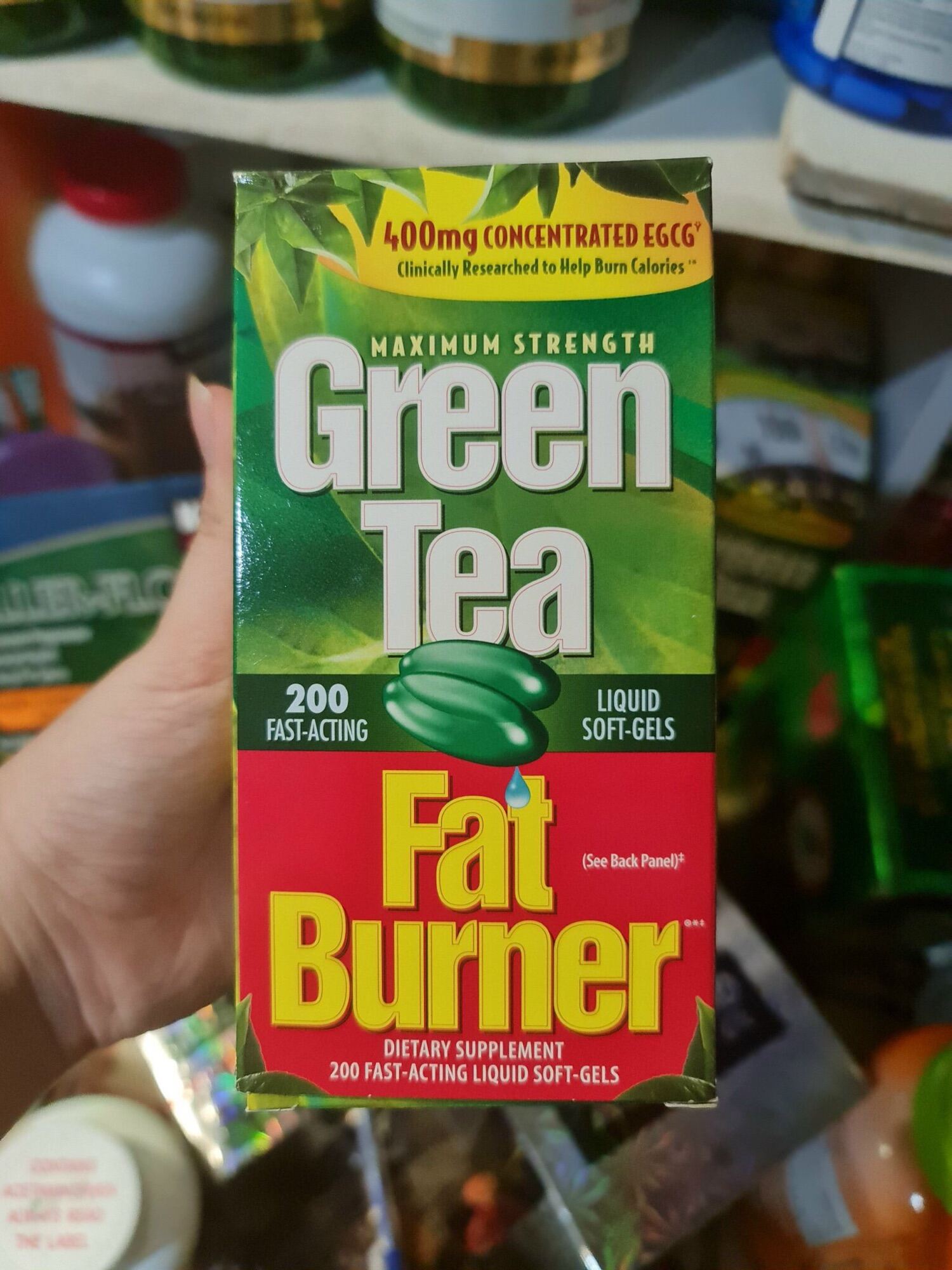 Viên uống Green Tea Fat Burner 200 viên của Mỹ