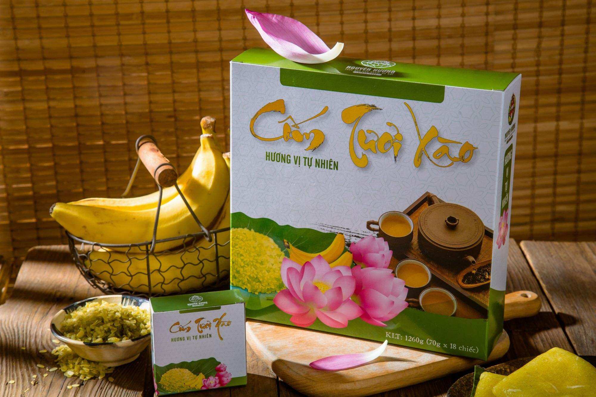 bánh cốm tươi xào( hộp 12 chiếc)