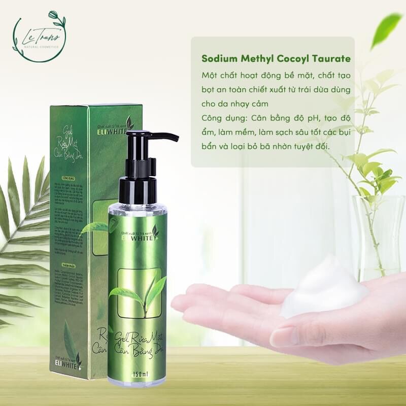 [HCM]Gel rửa mặt cân bằng da Eli White 150ml