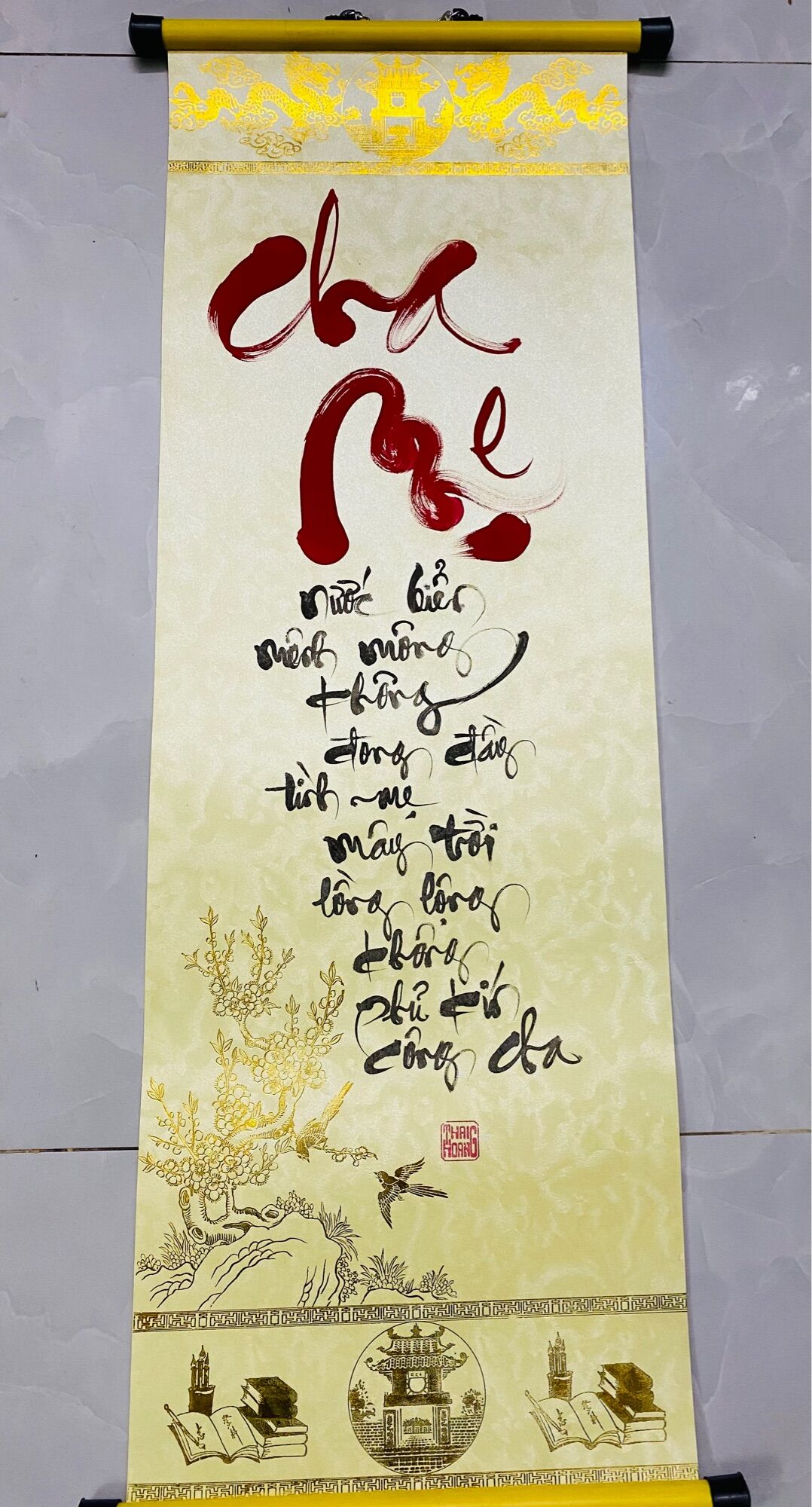 [HCM]Liễn Thư Pháp Treo Xuân Cha Mẹ