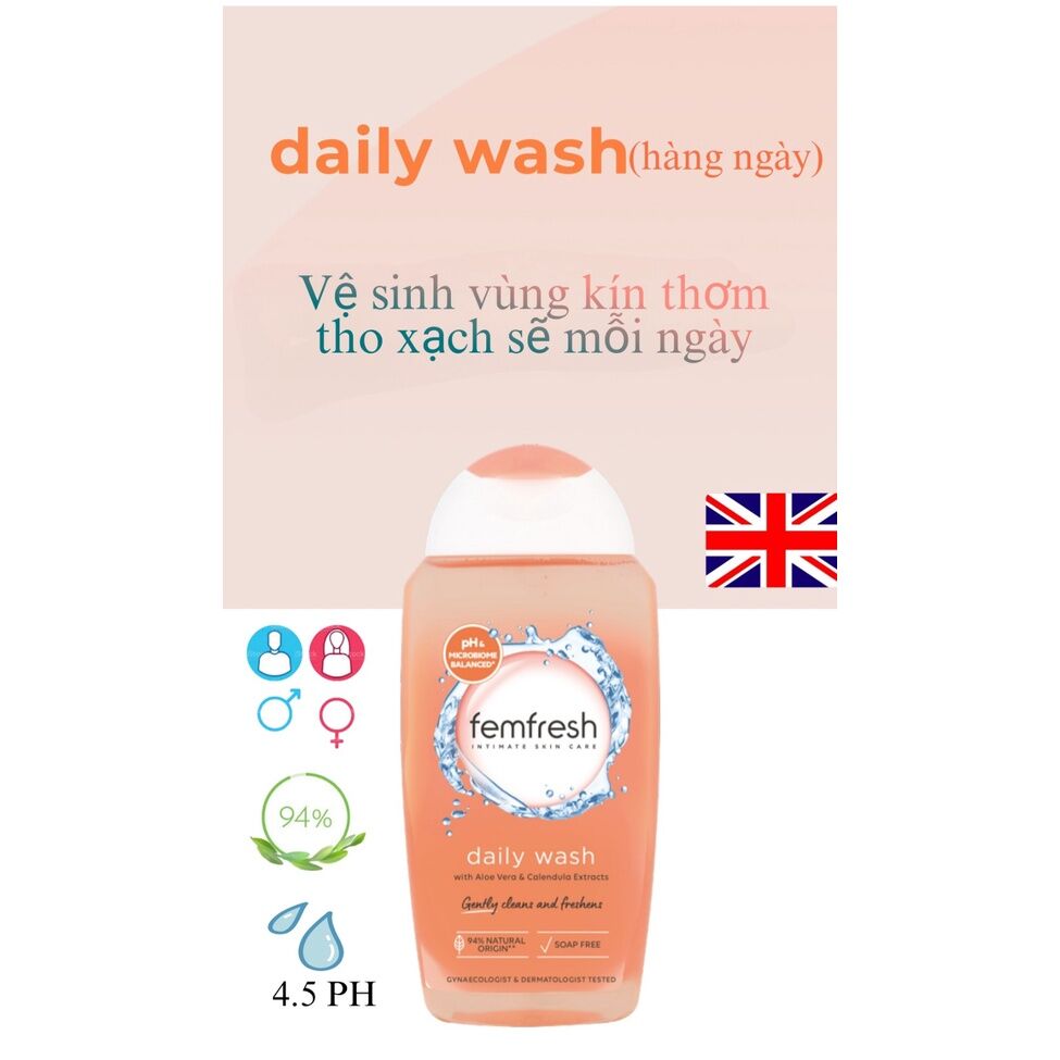 Dung dịch vệ sinh Femfresh 250ml của Pháp