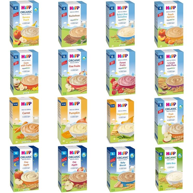 Bột ăn dặm hipp các vị- bách hóa quỳnh su
