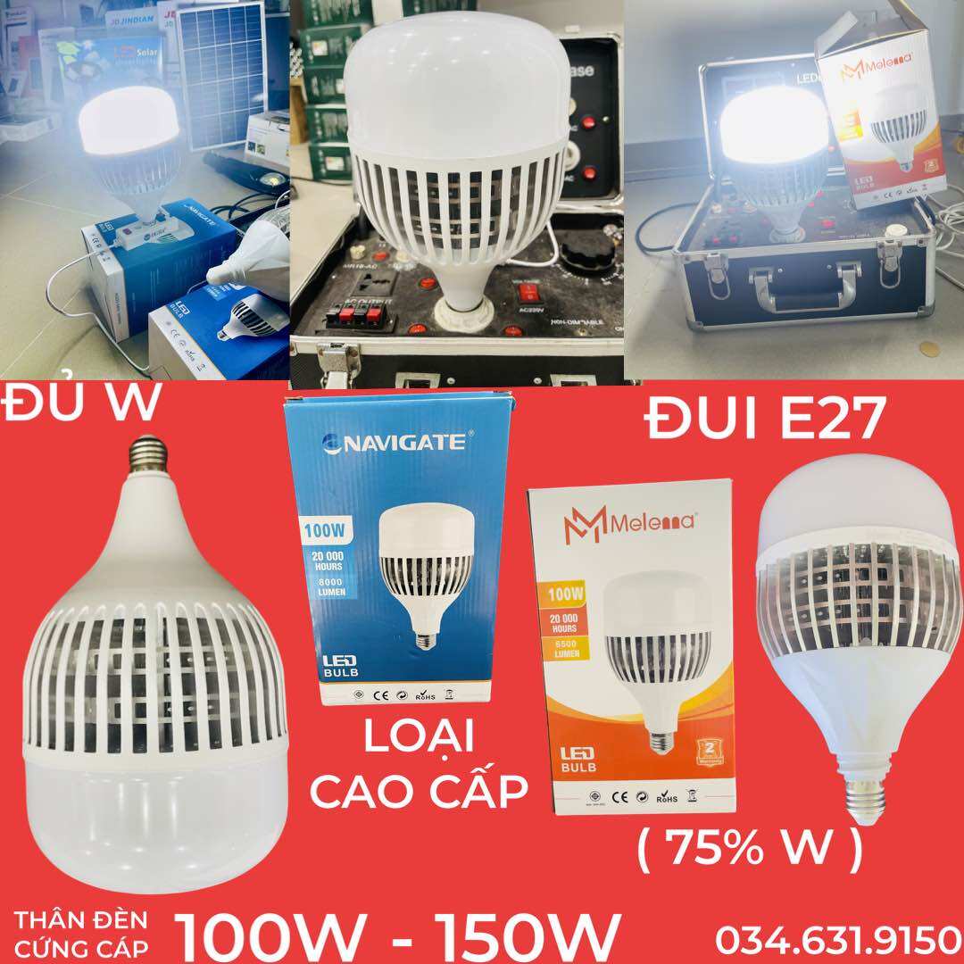 BÓNG ĐÈN TRỤ NHÔM - TRỤ INOX CÔNG SUẤT 50W - 80W - 100W - 150W ÁNH SÁNG TRẮNG DÙNG CHIẾU SÁNG NHÀ Ở , SÂN VƯỜN , CÔNG TRÌNH , HÀNG QUÁN ..,