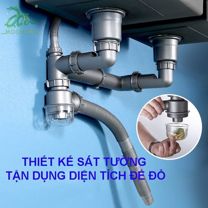 Xi phông thoát chậu chậu rửa chén, bát cứng